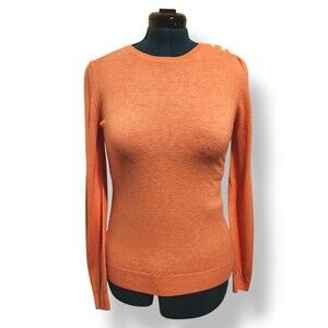 Teenie Weenie All That Bear Womens Pullover Salmon Heathered  Long Sleeve L